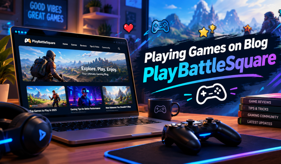 Playing games on blog playbattlesquare