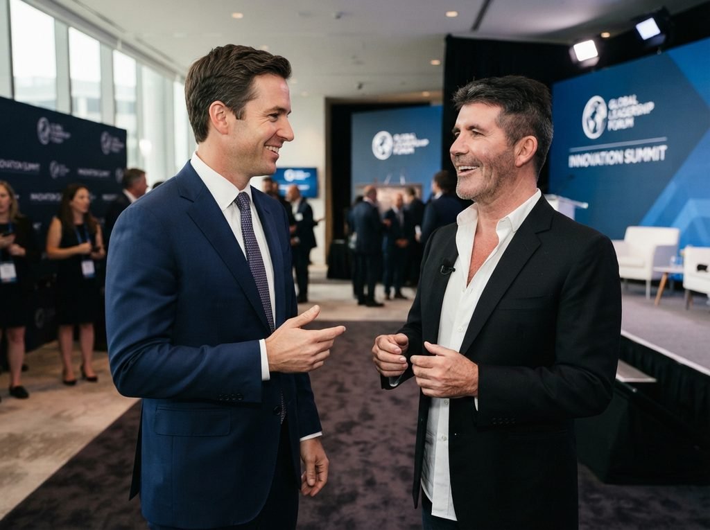 Tom Rutledge and Simon Cowell