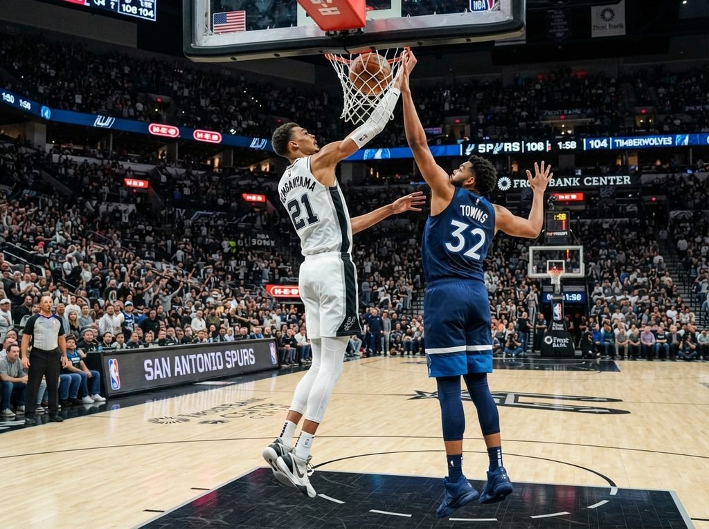 san antonio spurs vs timberwolves match player stats