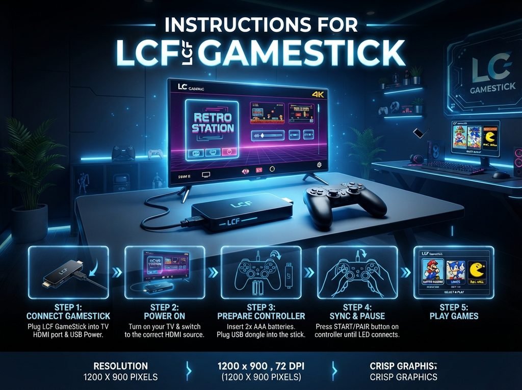 Instructions for lcfgamestick