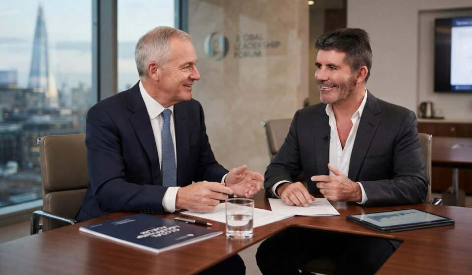 Tom Rutledge and Simon Cowell
