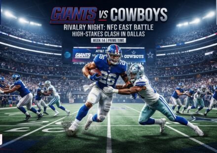 New York Giants vs Dallas Cowboys Match Player Stats